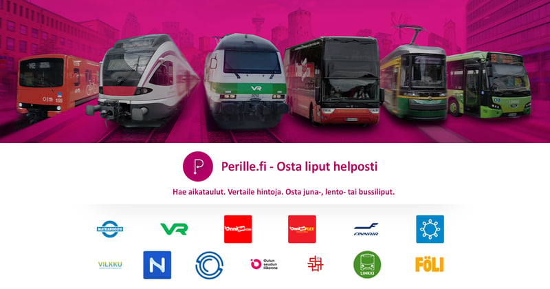 Nyt voit ostaa matkalippusi Smartumin työmatkaedulla Perille.fi -matkalippupalvelun kautta